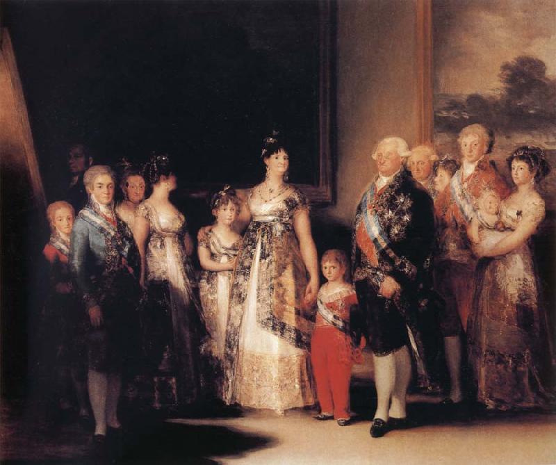 Francisco Jose de Goya The Family of Charles IV Sweden oil painting art